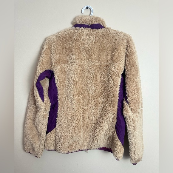 Columbia Women's Size L Cream Purple Fleece Jacket Full Zip Outdoor - Picture 7 of 7